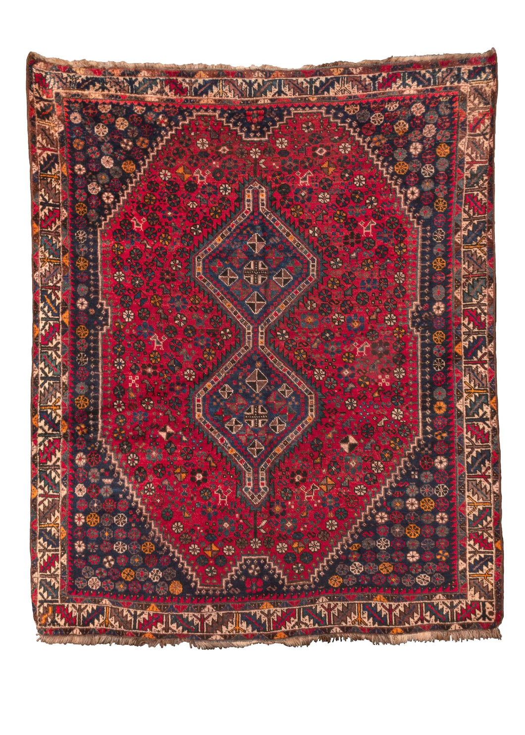 South Persian Shiraz Rug with bright colors and lush pile