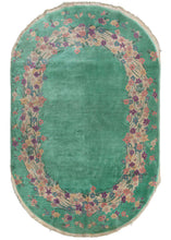 Oval Chinese Deco Rug - 5' x 7'8"