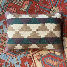 handwoven natural dyed purple Turkish pillow