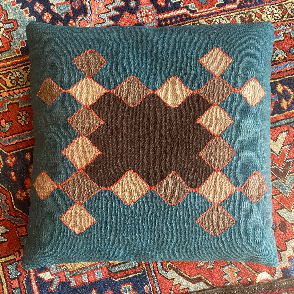 Jade Diamond Dump Pillow 24" x 24" HEIRLOOM